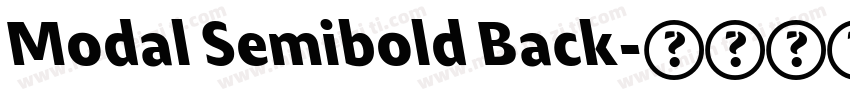 Modal Semibold Back字体转换